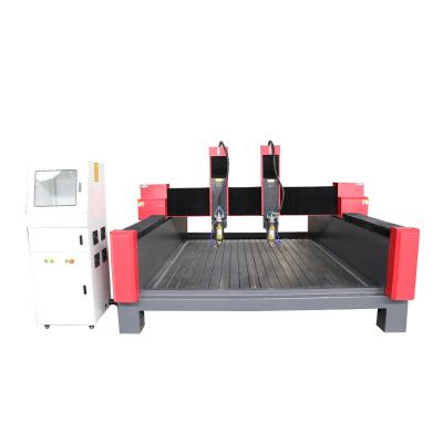 China Stone Engraving Cutting Machine Double Heads CNC Router Wood /marble Engraving Cutting Machine /stone cutting machine for sale