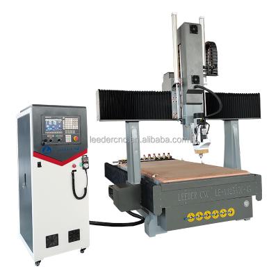 China Advertising Company Jinan 3d 4 Axis Wood Cutting And Engraving Automatic 3d Wood Models Carving ATC 1325 CNC Router for sale