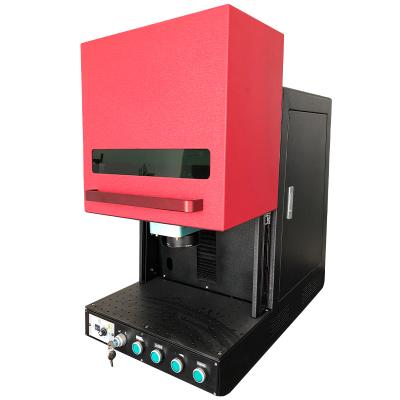 China Fiber laser color laser marking machine raycus fiber laser marking machine closed fiber laser marking machine for sale