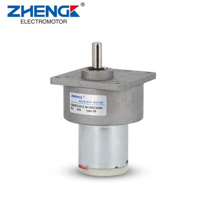 China ZHENGKE Drip Proof ZGB60FE RS RF 380 Geared Motor 15 Watt 12V 24V for sale