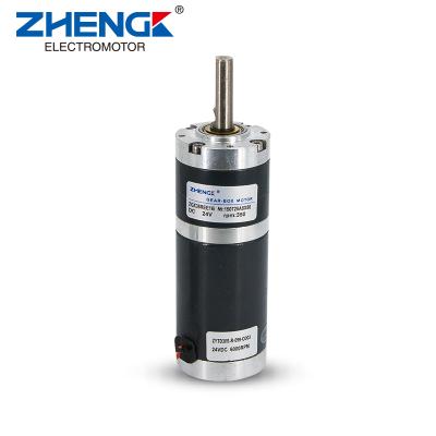 China high torque 38mm dc motor Zhengke drip proof planetary gear ZGX38REE 12V 24V low noise for sale