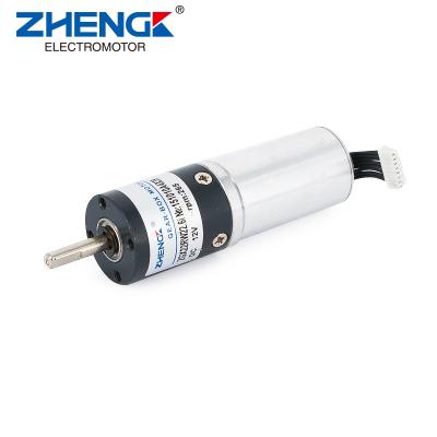 China drip-proof brushless planetary gear motor Zhengke ZGX22RW 12V 24V DC for for sale