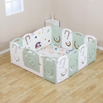 China Sturdy Assemble Playpen Round Square Panel Rectangle Foldable Baby Playpens For Baby for sale