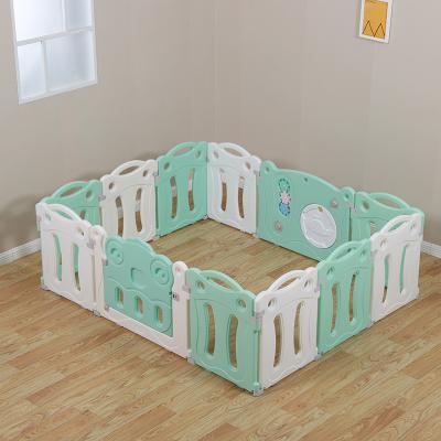 China Indoor Baby Sturdy Stable Sturdy Castle Baby Playpen Plastic Baby Playpen for sale