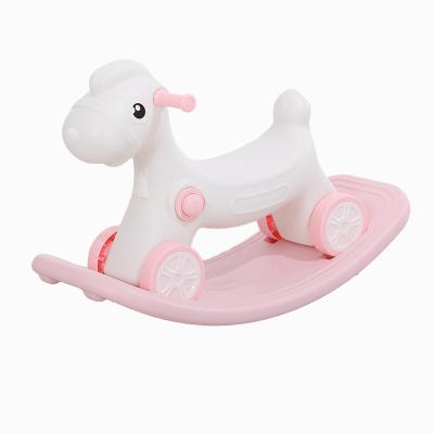 China Easy Assembly Kids Riding Toys Cheap Plastic Rocking Horse for sale