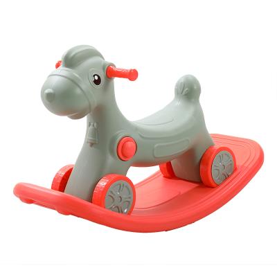 China Kindergarten Easy Assembly Toys Baby Indoor Plastic Rocking Horse Children Ride On Toy Plastic Rocking Horse for sale