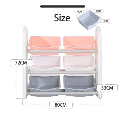 China Multiple Color Plastic Shelf Drawer Kids Boxes Organizer Toy Storage Shelfs Eco - Friendly for sale