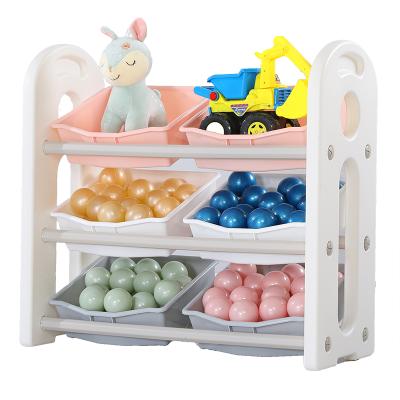 China Modern Kids Play Storage Rack Organizer Baby Bath Toy Organizer Storage Basket Plastic for sale