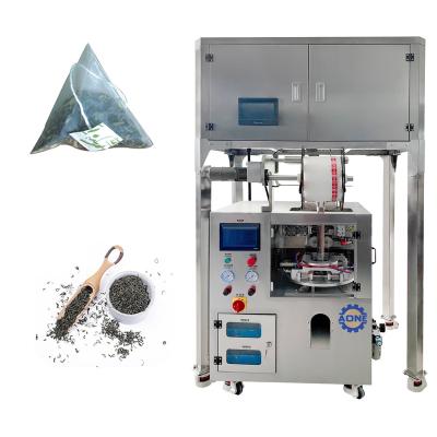 China Food factory price triangle pyramids automatic non woven tea bag packing machine for small business for sale