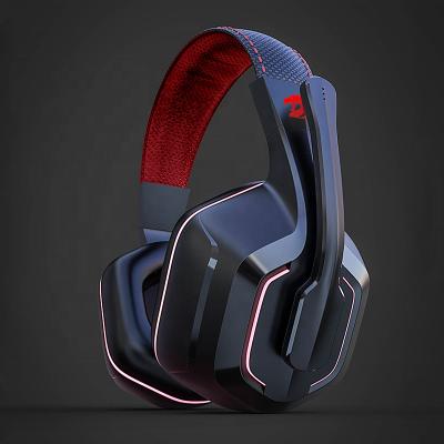 China Earphone 2021 New Style Pentagon Usb Gaming Headset Noise Canceling Ear Plugs Colorful LED Burst Wired Gaming Headphones With Microphone for sale