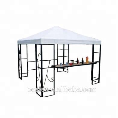 China POLY steel gazebo 10*10 outdoor garden canpoy for sale