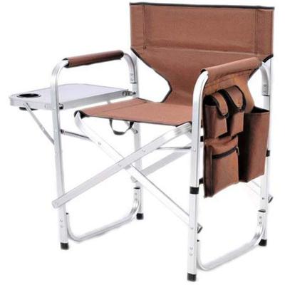 China New Design Modern Makeup Portable Chair Folding Professional Foldable Outdoor Camping Chair With Side Pockets for sale