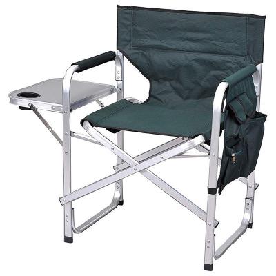 China Modern Custom Wholesale Lightweight Fabric Aluminum Beach Chair Boosting Camping Chair With Side Pockets for sale