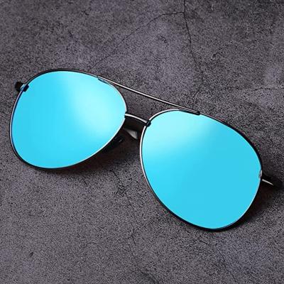 China Fashion Sunglasses Fashion Mens Womens Sunglasses Vintage Aviation Pilot Sun Glasses Mirror for sale