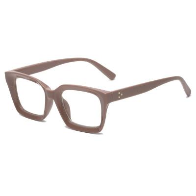 China Hot Sale Slim Square Frames TR90 Mens Blue Light Anti Blocking Computer Reading Optical Glass Frames for sale