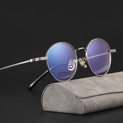 China For Full Frame Titanium Square Reading Glasses Fashion Blue Light Blocking Glasses Optical Eyewear Frames Premium for sale