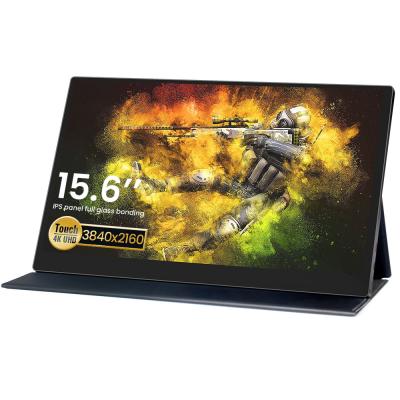 中国 Mini DP 5V 15.6 Inch Gamming Monitor 4K Laptop Screen Portable Supplement Second Power With Type C HDM-I USB Earphone Jack 15.6 販売のため