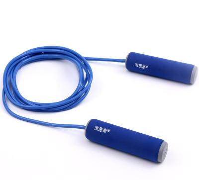 China PP+NBR+PVC Heavy Weight Jump Rope 6.5mm PVC Jump Rope With Popular NBR Sleeve Jump Rope for sale