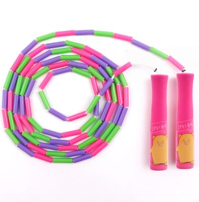 China PP Fitness Exercise Workout Segmented Jump Rope Beaded Jump Rope for sale