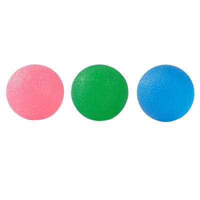 China Band Round Silicone Rubber Stress Ball Recovery Finger Training Ball Hand Training for sale