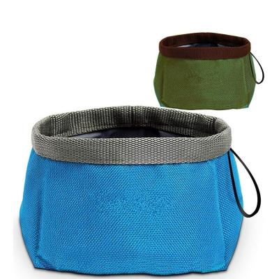 China Durable Outdoor Portable Travel Dog Bowl Waterproof Collapsible Dog Bowl for sale