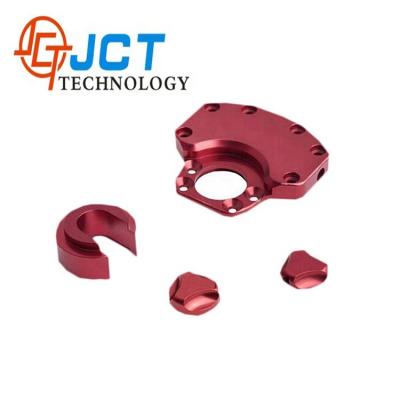 China Mass Production Custom Aluminum CNC Turning Anodized Red Aluminum Milling Parts for sale