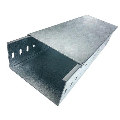 China Cable Tray Support Outdoor Electrical Wall Mount Protect Machine Cable Trunking 130x50 200*100 Production Line for sale