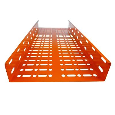 China 600mm Indoor Fiber Network Galvanized Perforated Type Cable Tray Sizes Boltdiy Weight for sale