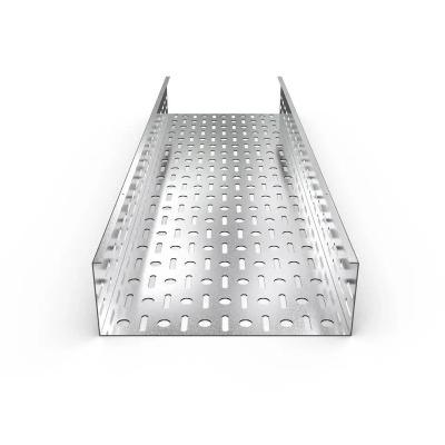 China Cable Wiring Perforated Metallic Galvanized Cable Tray Electrostatic Spraying Hdg Perforated Cable Tray for sale