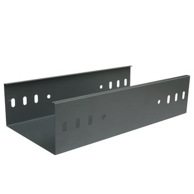 China Tunnel Projects Bridge Wire Covers Fire Resistant Trough Spray Plastic 25 50 100 200 Gray Metal Wire Trough Specifications Can Be Customized for sale