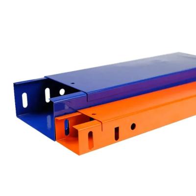 China Tunnel Projects Hot Sale Customized Color Powder Coating Cable Tray Slot Punched Cable Tray for sale