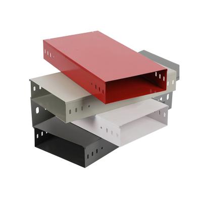 China Tunnel Projects OEM Customized Cable Tray Anti-Rust Coated Indoor Used Powder Coating Punching And Slotted Sheet Metal for sale