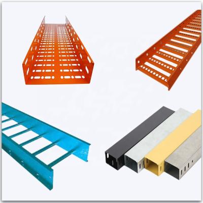 China Tunnel Projects Fireproof Strong Current Weak Plastic Spray Type Fireproof Trench Bridge Pit Ladder Cable Tray for sale