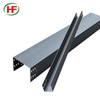 China Tunnel Projects Good Quality Powder Coated Perforated Cable Tray With Cover For Electrical Engineering for sale