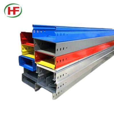 China Tunnel Projects Cable Tray System Hot Selling Powder Coating Perforated Cable Tray Factory Custom for sale