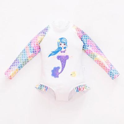 China Breathable Mermaid Swim Dress Kids Mermaid Sundress UPF50+swim Dress Factory Toddlers Swim Dress Factory Swimsuit Factory Rash Guard for sale