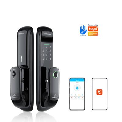 China household door locks tuya biometric app digital push-pull digital keypad door lock smart electronic lock with ttlock app for sale