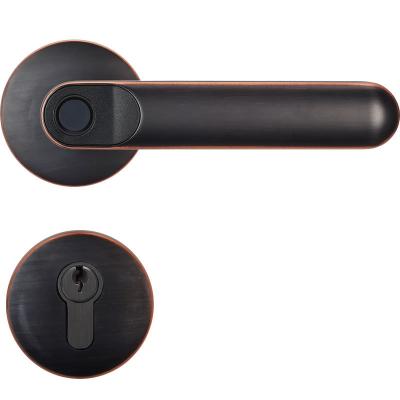 China Smart Lock Zinc Alloy Often Open Indoor Wooden Door Fingerprint Lock Electronic Door Security Lock for sale