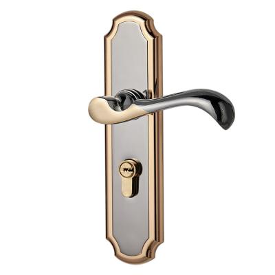 China New Chinese style modern simple indoor bedroom door lock household toilet handle zinc alloy mute lock for sale