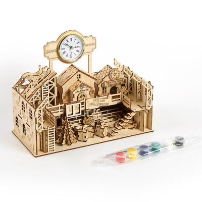 China 3D Cartoon Toy Christmas Factory Children's Jigsaw Puzzles Building Jigsaw Puzzles Toy Christmas Decorations for sale