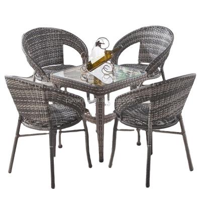 China Hot Selling Waterproof Beautiful All Season Rattan Woven Shape Restaurant Aluminum Modern Furniture Hotel Garden Single Patio Chair for sale