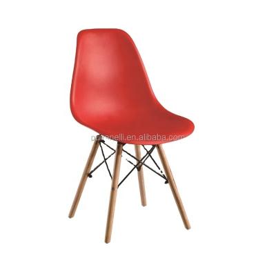 China Cheap colorful modern restaurant cafe pp hotel furniture dining room plastic stackable dining chair for sale