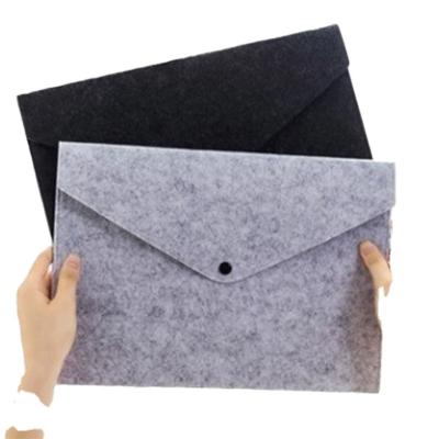 China Hot Sale Customized Business Office Laptop Sleeve Felt A4 File Document Bag Free Sample for sale