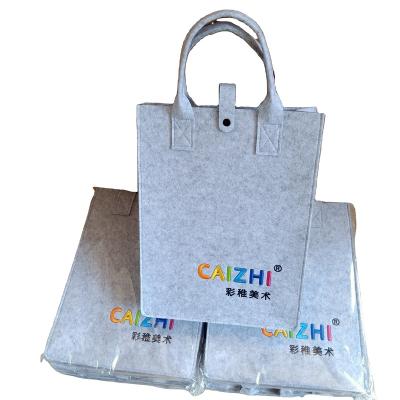 China Recyclable Factory Direct Best Selling Durable Fashion Promotional Felt Shopping Bag for sale