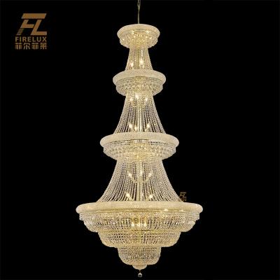 China Large Luxury Hall Chandelier Crystal Lampshade European Elegant Wedding High Performance Modern Unique Premium Quality Manufacturers for sale