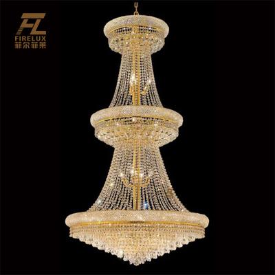 China Large Luxury Hall Chandelier Crystal Lampshade European Elegant Wedding High Performance Good Quality Unique Modern Price Best Quality for sale