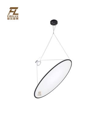 China Modern Any Size And Color Available Minimalist Contemporary Simple Designer Style Stainless Steel White Gold Color Pendant for sale