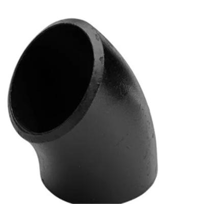 China 45 degree elbow ,Butt welded 45 degree elbow , black painting elbow for sale