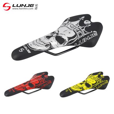 China Wholesale Cartoon PU Mountain Road Bicycle Seat Comfortable Breathable Bicycle Saddle Seat/Wholesale BMX Cartoon LUNJE for sale