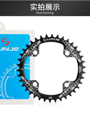 China 104BCD LUNJE Mountain Bike Crankset Tooth Plate 32/34/36/38T MTB Parts 32/34/36/38T MTB Crankset Single Chain Ring for sale